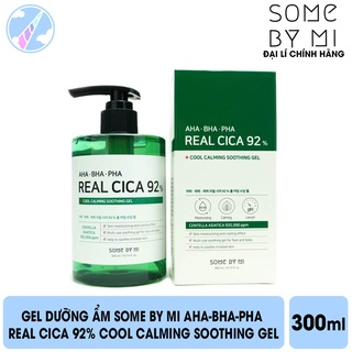 Gel Dưỡng Ẩm và Làm Dịu Da Some By Mi AHA-BHA-PHA Real Cica 92% Cool Calming Soothing Gel 300ml