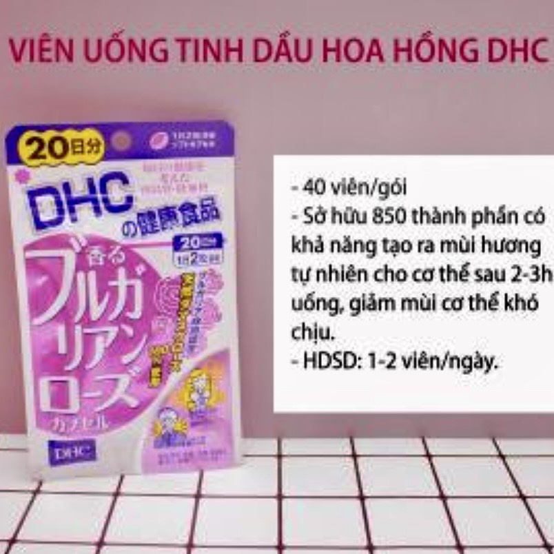 Viên uống thơm cơ thể DHC nhật bản. cho bạn hương thơm cả ngày
