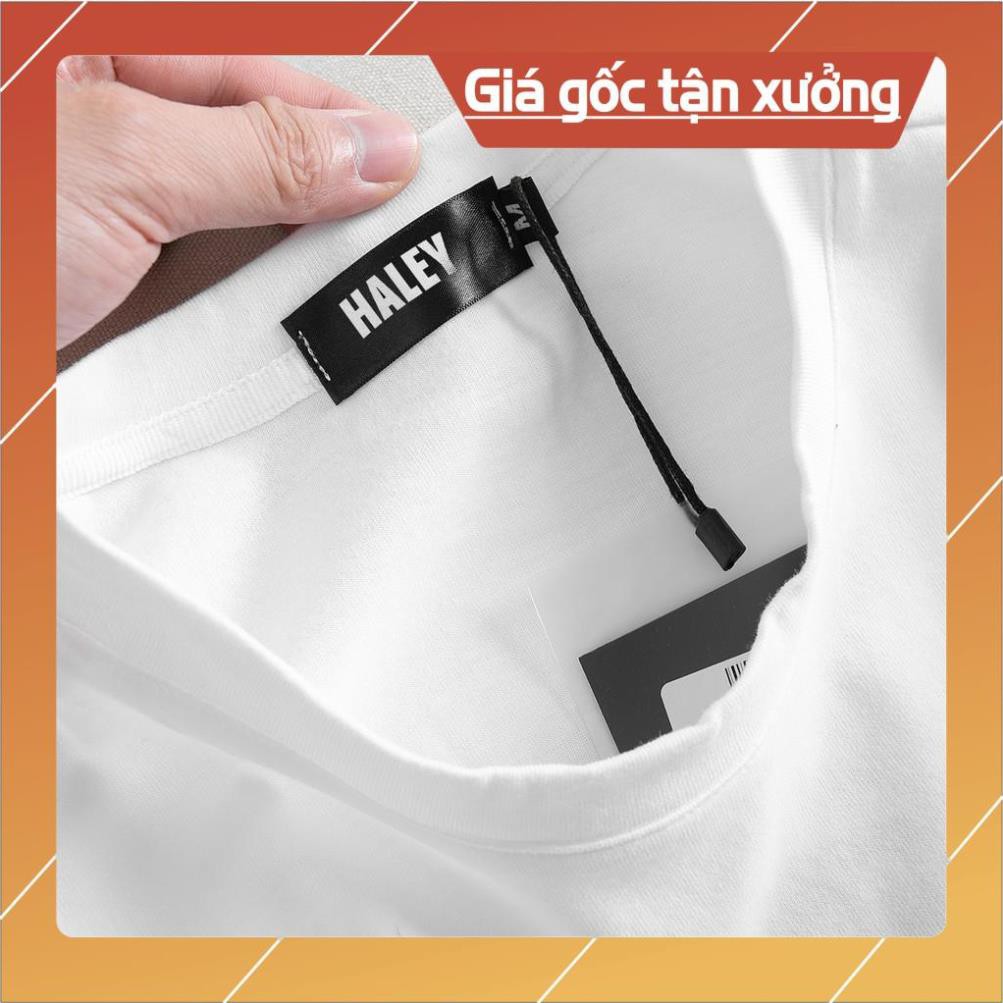 HOT Áo Thun Unisex Form Rộng Nam Nữ SLOGAN phong cách Hàn Quốc TN255 Haley