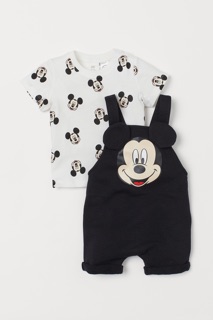 Set áo kèm yếm Mickey HM