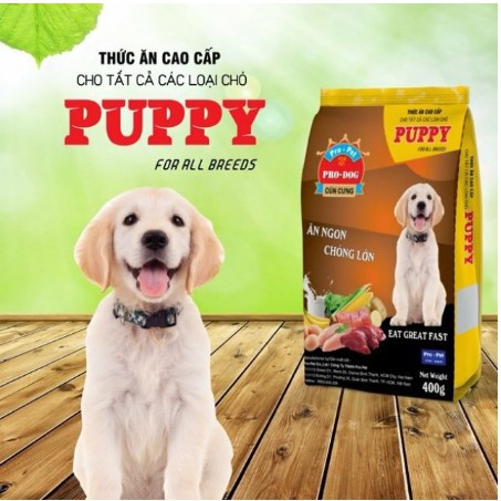 THỨC ĂN CHO CHÓ ProDog Puppy Dạng hạt Túi 400g Xuất xứ ProPet Việt Nam