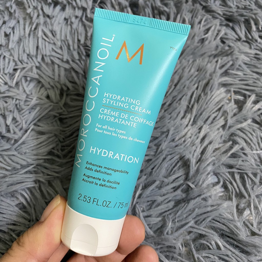 Kem tạo kiểu dưỡng ẩm Hydrating Styling Cream Moroccanoil dành cho mọi loại tóc 75ml