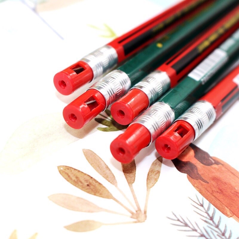 Bút chì kim bấm ngòi to kèm gọt chì ngòi 2.0mm