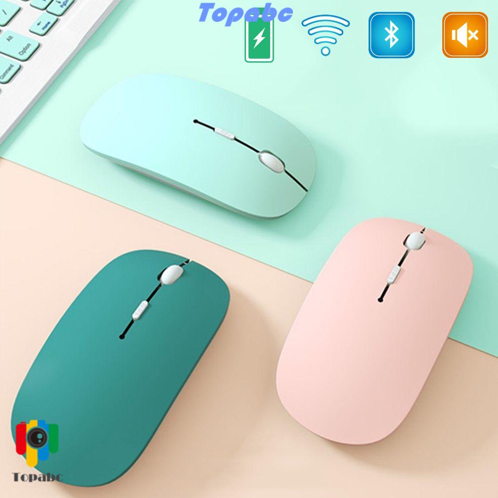 Chuột Không Dây Bluetooth 2.4G Siêu Mỏng Nhiều Màu Sắc