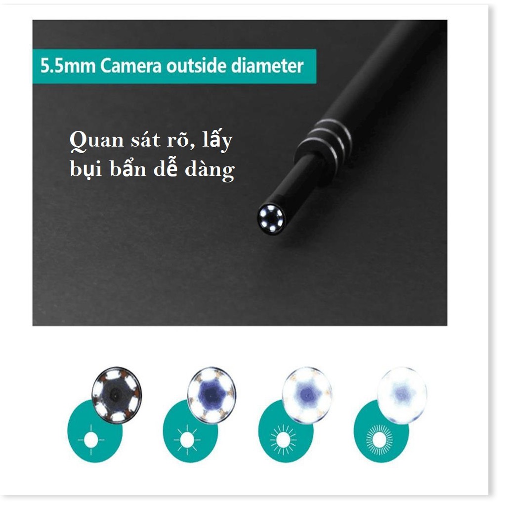 Giá rẻ hủy diệt ✴️ Camera Nội Soi Tai Siêu Nét Đi Kèm Bộ Đầu Lấy Ráy ✴️ Nhỏ Gọn, Chống nước✴️FREESHIP | BigBuy360 - bigbuy360.vn