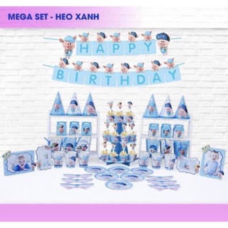 Sét mega để bàn sinh nhật