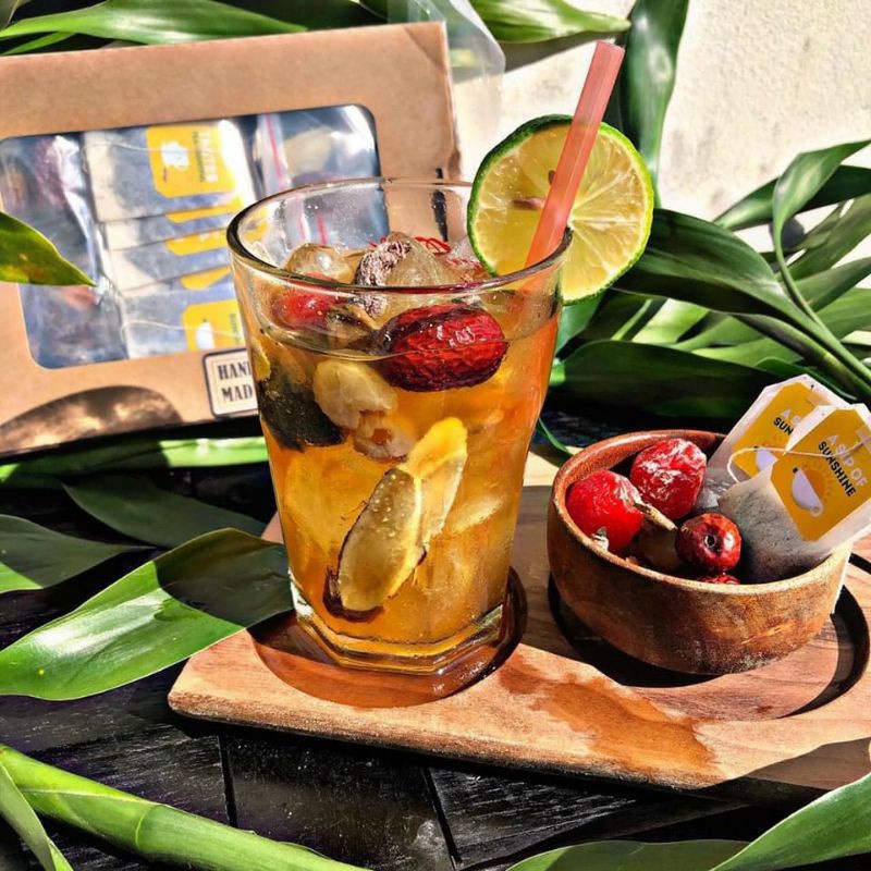 Set Trà LipTon Xí Muội Thảo Mộc giải nhiệt mùa hè