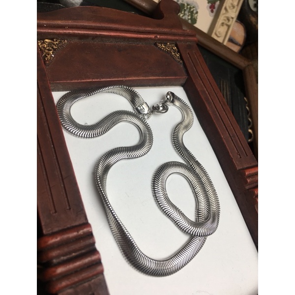 Vòng cổ vintage-thiết kế bản dẹt đan sợi