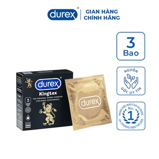 Bao cao su durex kingtex 3 bao