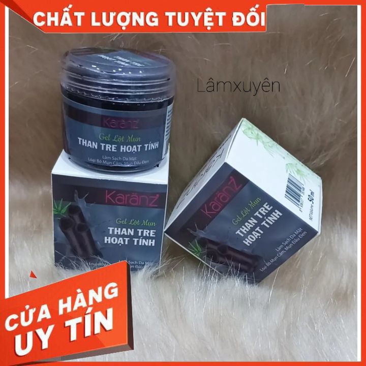 Gel lột mụn KARAN 50ml  FREESHIP  tẩy sạch bã nhờn lấy mụn cám mụn đầu đen se khít lỗ chân lông gọn nhẹ dễ sử dụng