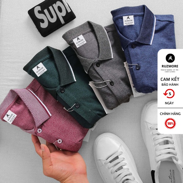 Áo Thun Nam Có Cổ, Áo Polo Nam Đẹp Local Brand Cao Cấp Chất Vải Cá Sấu Cotton Mịn Co Giãn PL2