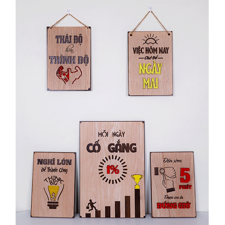 Tranh Gỗ treo tường - tranh Decor tạo động lực làm việc cho nhân viên Văn Phòng | BigBuy360 - bigbuy360.vn
