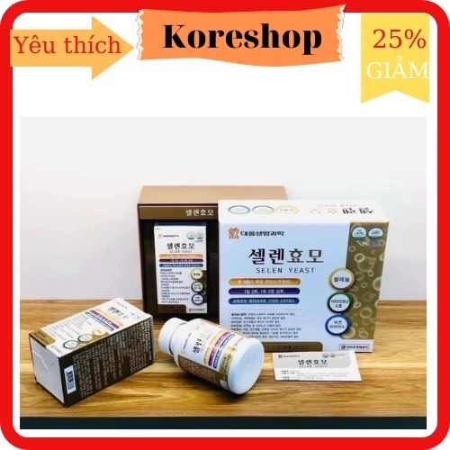 Viên Uống Tăng Cân Selen Yeast Hàn Quốc, Hộp 2 Lọ * 240 Viên, Giúp Ăn Ngon, Khỏe Mạnh