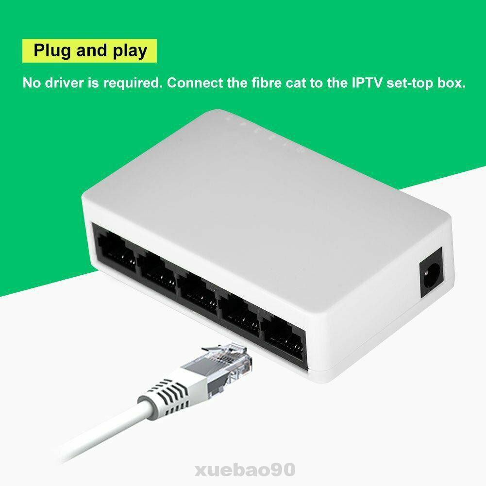 Công Tắc Mạng Lan 5 Cổng Gắn Tường 100 Mbps Toàn Diện | BigBuy360 - bigbuy360.vn