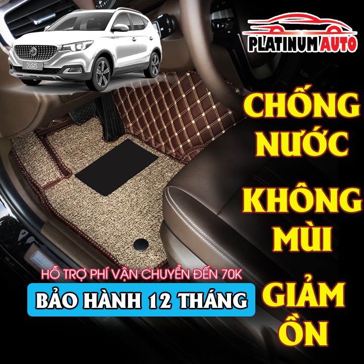 Thảm lót sàn ô tô 5D 6D MG ZS da PU cao cấp, chống nước, không mùi