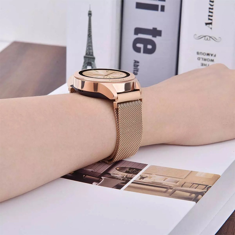 Dây Đeo Thay Thế Bằng Thép Không Gỉ Từ Tính Cho Huami Amazfit Bip Lite S U Bip 3 pro / GTS 4 mini 3 2 2e