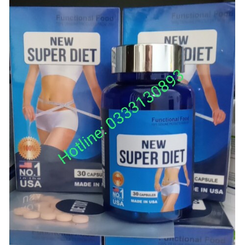 Viên uống giảm cân - x5 hộp New super diet.