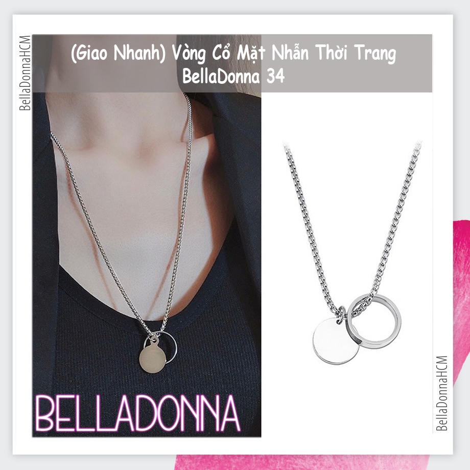 (Giao Nhanh) Vòng Cổ Mặt Nhẫn Thời Trang BellaDonna 34