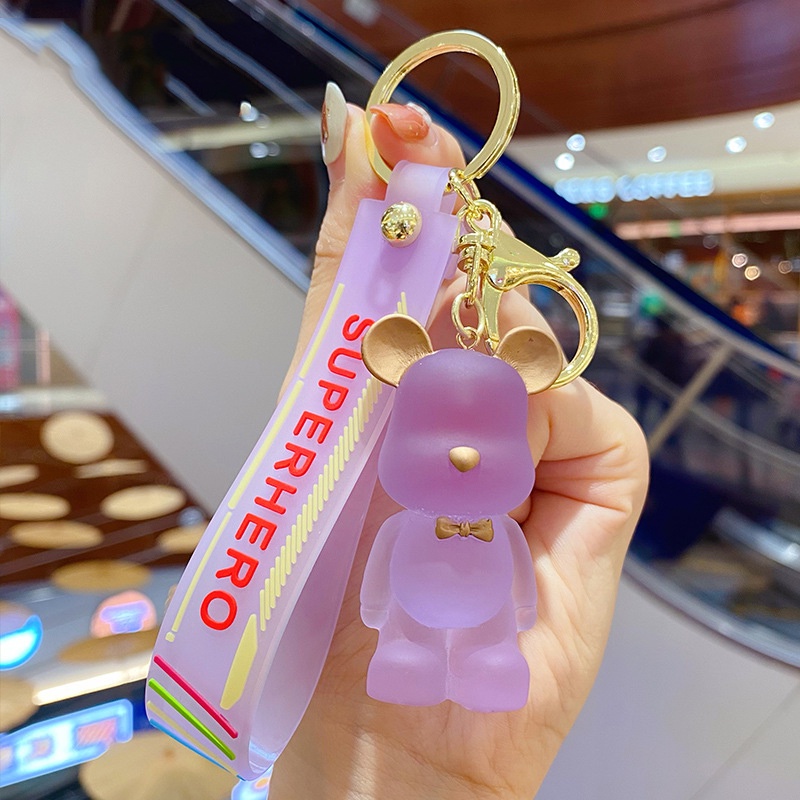Móc khóa Bearbrick Gấu Nơ phụ kiện túi xách móc khoá thời trang