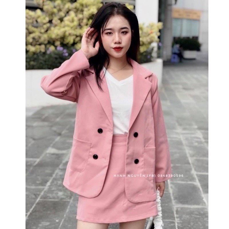 Áo Blazer-Vest nữ 4 nút 1 lớp Hàn Quốc {SẴN SIZE-ĐẶT MAY} | BigBuy360 - bigbuy360.vn