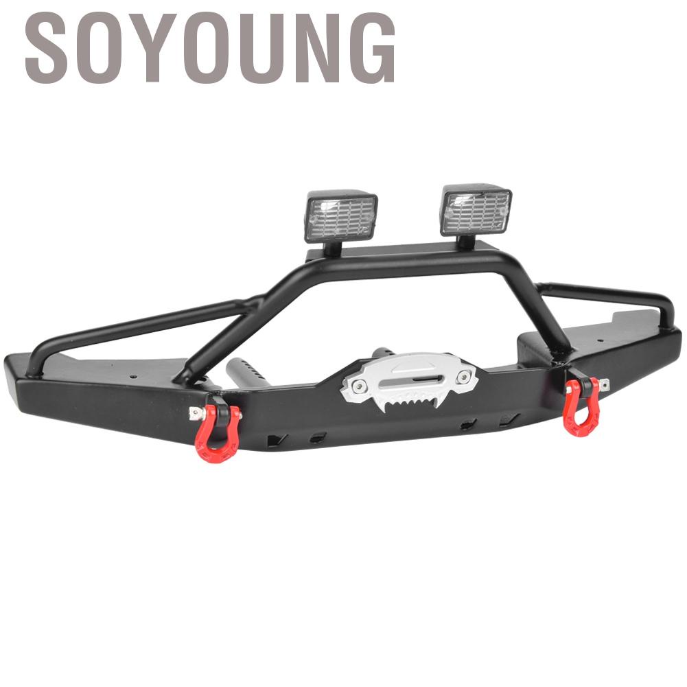 Bộ cản trước bằng kim loại có đèn LED cho xe điều khiển từ xa Axial SCX10 II 90046