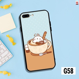 ỐP LƯNG IPHONE 7 PLUS - 8 PLUS IN HÌNH MOLANG SIÊU DỄ THƯƠNG cute