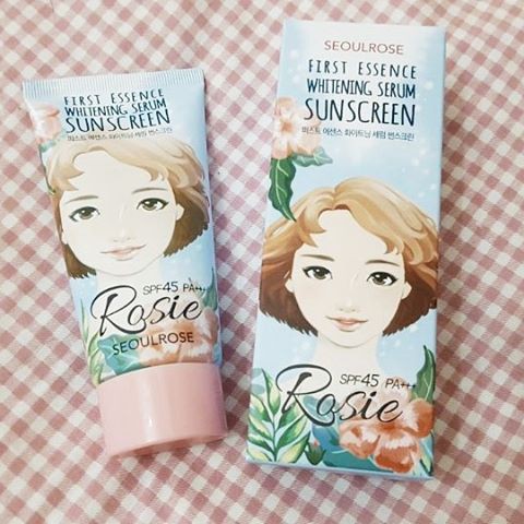 Kem Chống Nắng SeoulRose Rosie First Essence Whitening Serum Suncreen SPFF45 PA+++