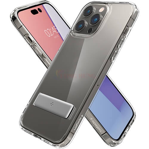 Ốp lưng chống sốc tích hợp chân đế hỗ trợ sạc không dây Spigen Ultra Hybrid S iP 14 Series - Hàng chính hãng