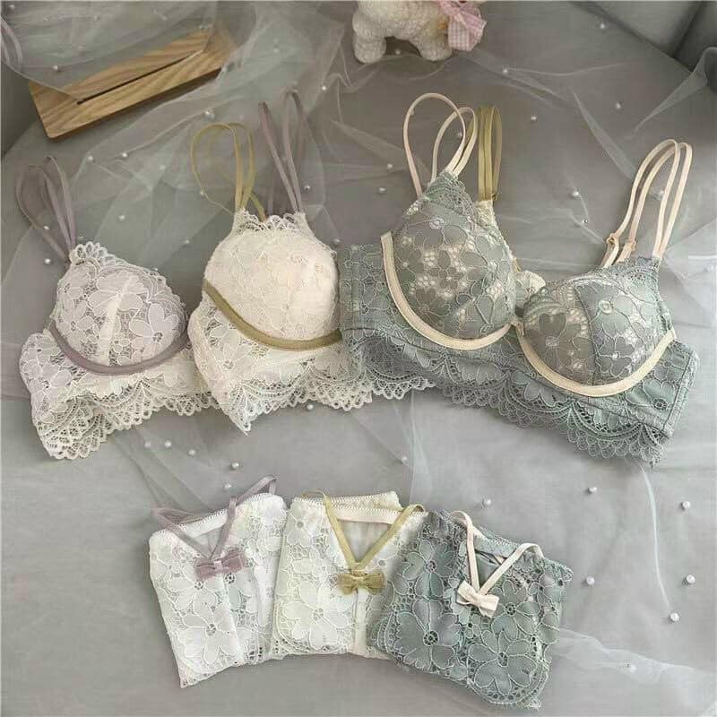 Bộ Đồ Lót Ren Nữ Công Chúa Có Gọng Nâng Ngực , Đệm Vừa Cực Kỳ Sexy Ren Mềm Mại Nhìn là Mê Thiết Kế Siêu Hút Mắt -9875 | BigBuy360 - bigbuy360.vn