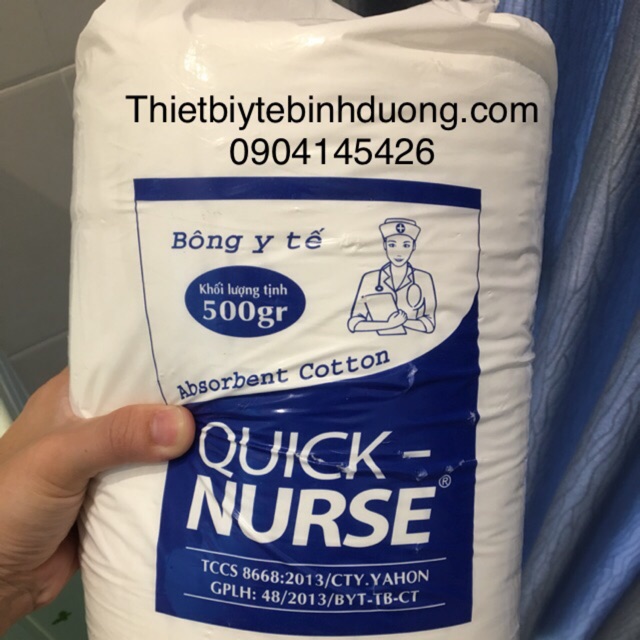 Bông gòn QUICK NURSE y tế 1kg-500gr