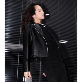 FAUX LEATHER BIKER JACKET