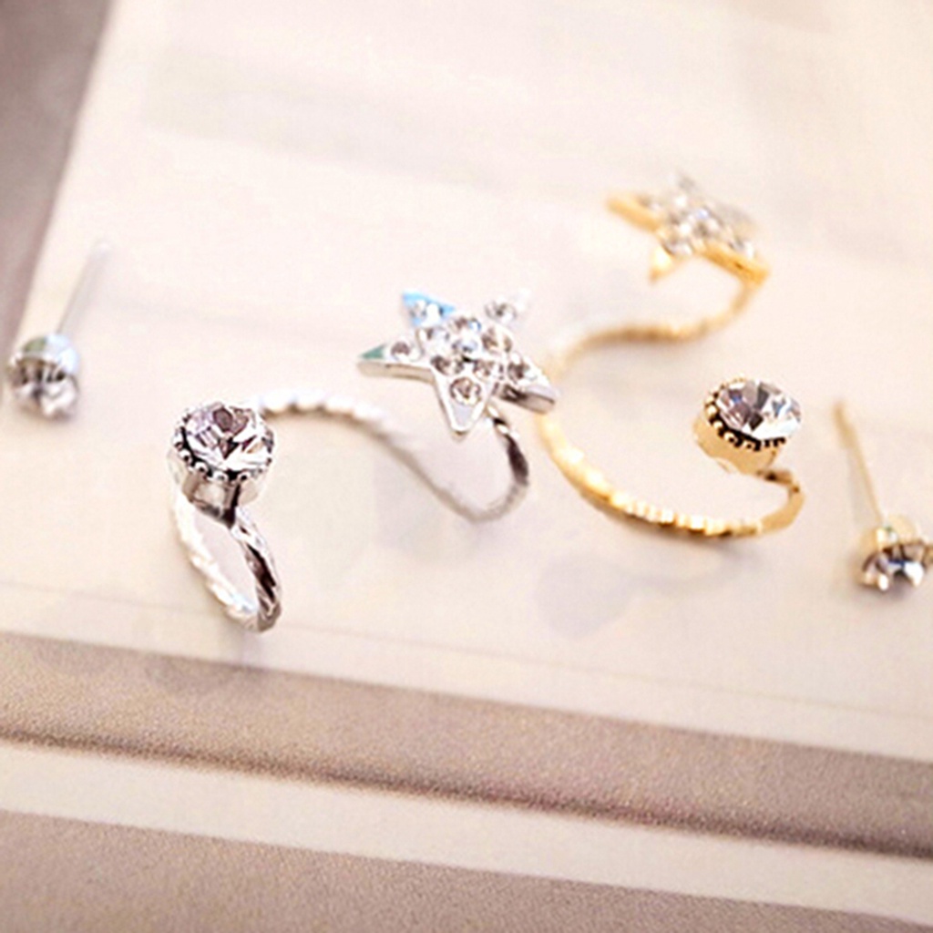 Một chiếc khuyên gắn vành tai hình xoắn thời trang cho nữ