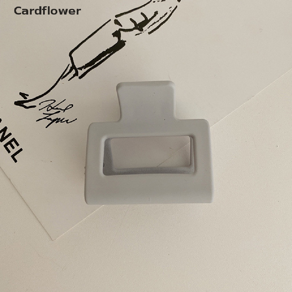 &lt; Cardflower &gt; Kẹp Tóc Càng Cua Cỡ Nhỏ Màu Trơn Thời Trang Hàn Quốc Cho Nữ
