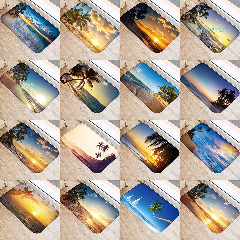 Thảm lót cửa chùi chân Chống Trượt Họa Tiết Bầu Trời Sao