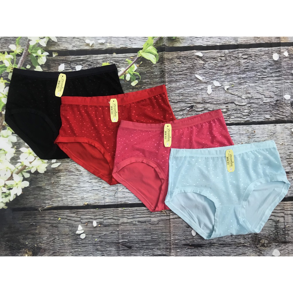 Quần cotton Big Size phối lưới chấm bi trước - siêu ưng | BigBuy360 - bigbuy360.vn