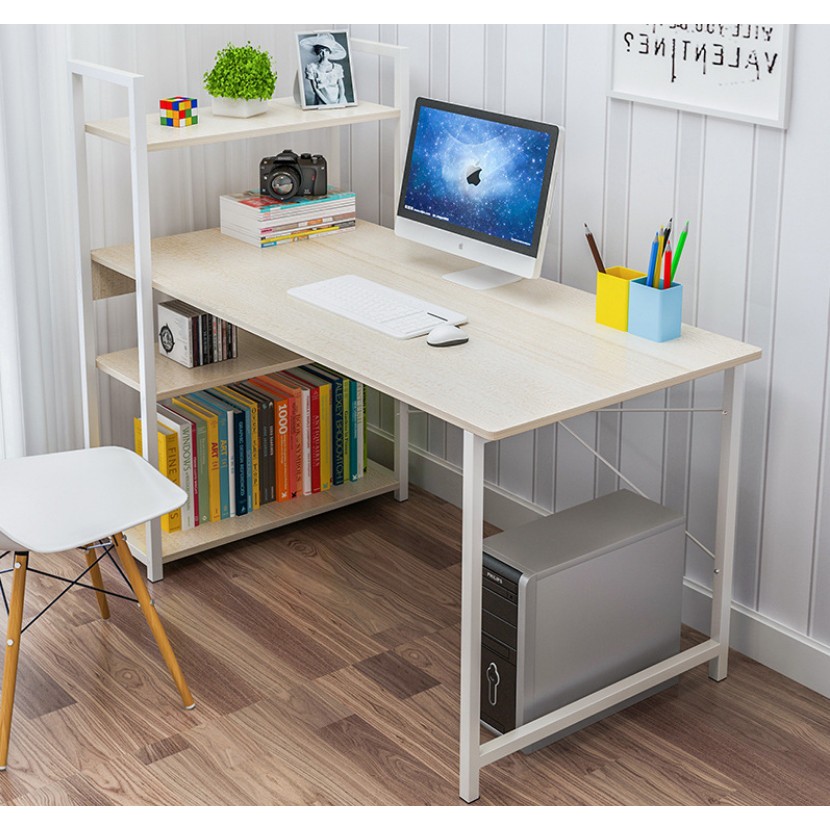 Bàn làm việc kèm kệ sách đa năng tiện lợi Tâm House 120x55x73CM | BigBuy360 - bigbuy360.vn