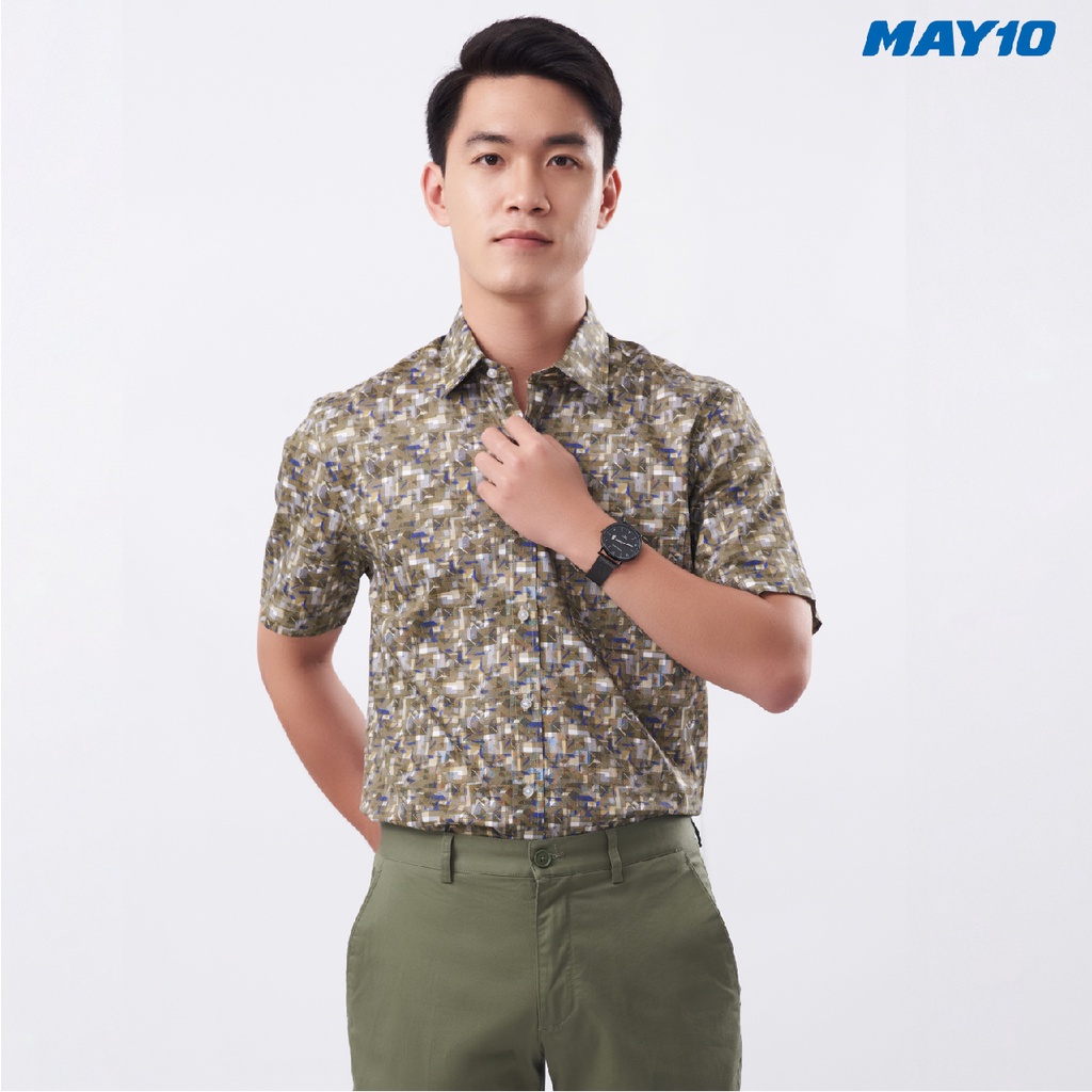 Áo sơ mi nam cộc tay May 10 form Regular mã 010119061 H115