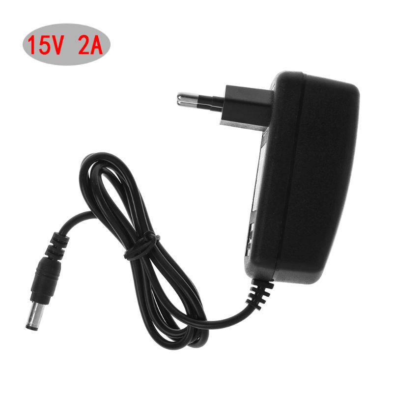 chin Power Supply Adapter Switching Wall Charger Transformer AC DC 15V 2A 5.5x2.5mm