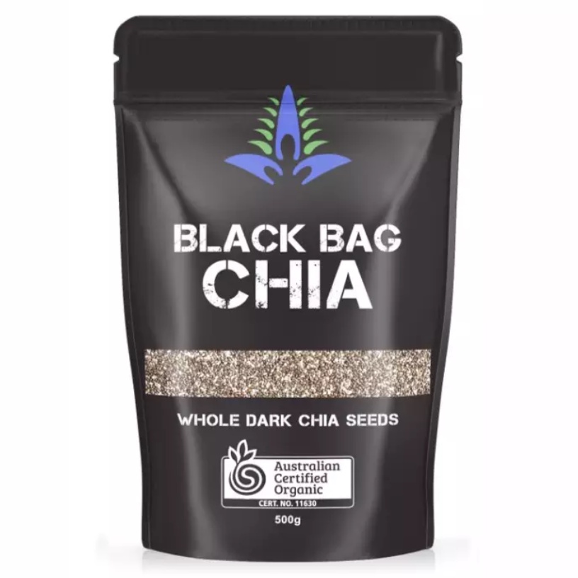 Hạt Chia đen Úc Black Bag Chia - túi 500g