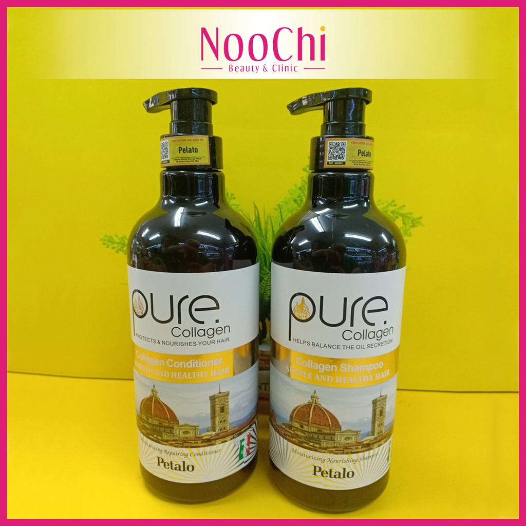 Dầu gội Collagen Tươi PETALO cao cấp của Italy 850ml
