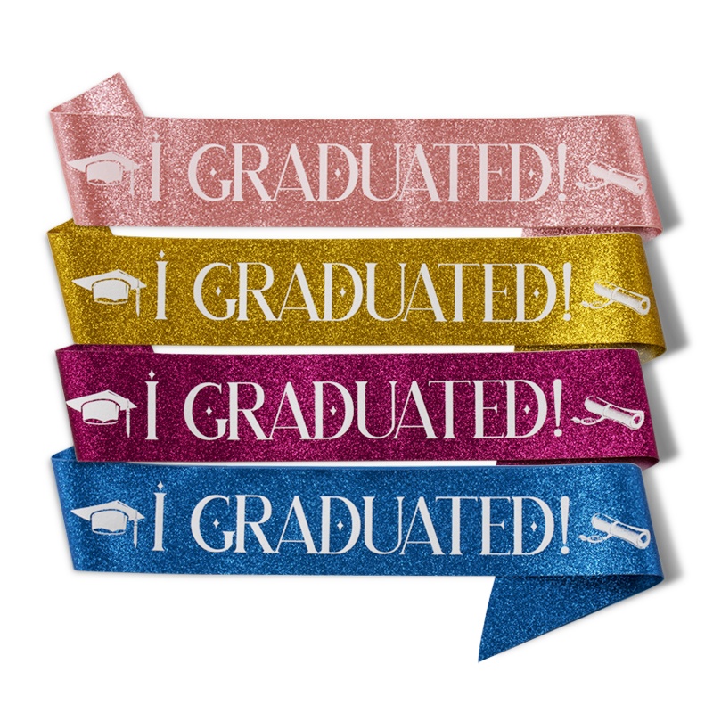 Đạo Cụ Chụp Ảnh Tiệc Tốt Nghiệp Lấp Lánh I Graduated