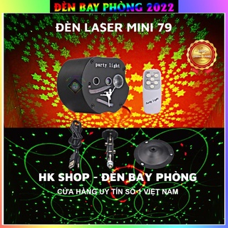 Đèn Bay Phòng Laser Mini 3in1 Cảm Biến Theo Nhạc, Phòng Bar,