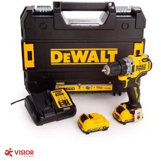 MÁY KHOAN VÀ VẶN VÍT DEWALT DÙNG PIN 12V 2.0AH DCD701D2-KR