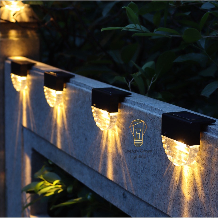 Đèn Led Gắn Tường Energy Green Lighting Pha lê Kiểu Bo Tròn SL-616 - Sử Dụng Năng Lượng Mặt Trời - 2 Chế Độ Ánh Sáng