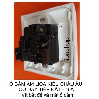Ổ CẮM ĐƠN LiOA KIỂU CHÂU ÂU- SCHUKO.