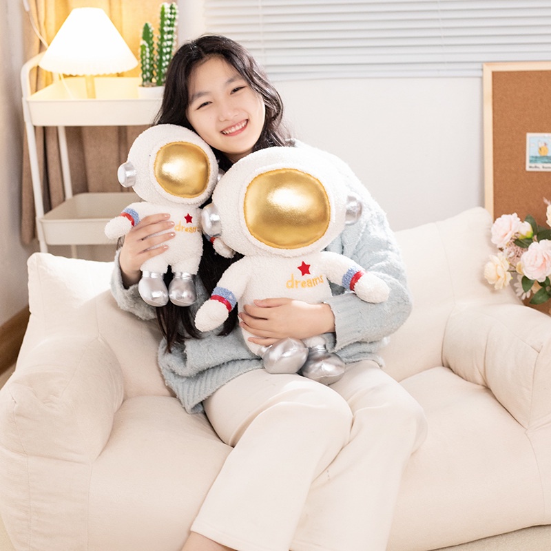 Hàng không vũ trụ loạt búp bê đồ chơi sang trọng phim hoạt hình tàu con thoi tên lửa đĩa bay phi hành gia búp bê làm dịu trẻ em đồ chơi quà tặng cho trẻ em quà tặng sinh nhật chất liệu mềm mại và thoải mái
