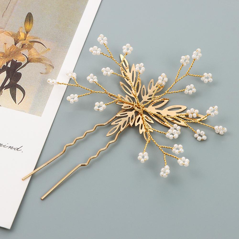 Kẹp Tóc NIUYOU|Kẹp Tóc Cô Dâu Đính Đá Sang Trọng