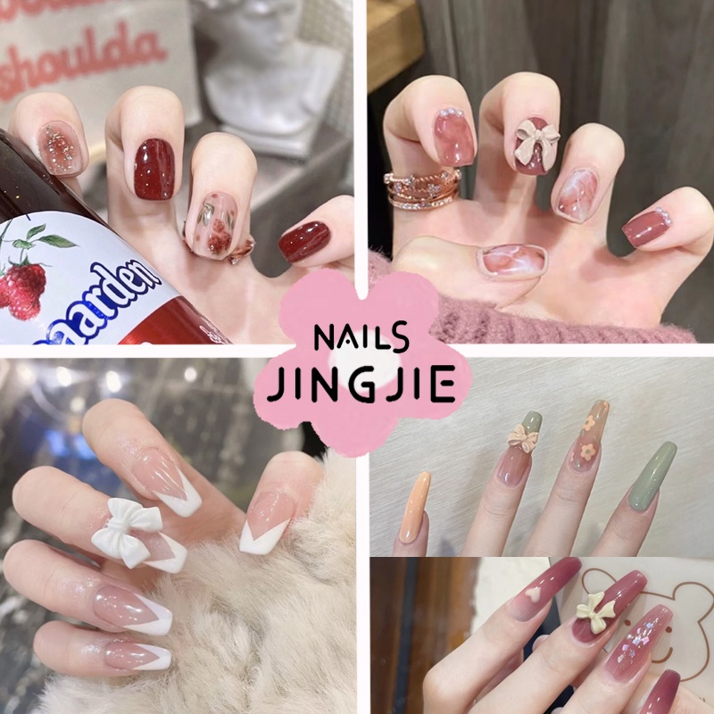 Set 24 Móng Tay Giả Trang Trí