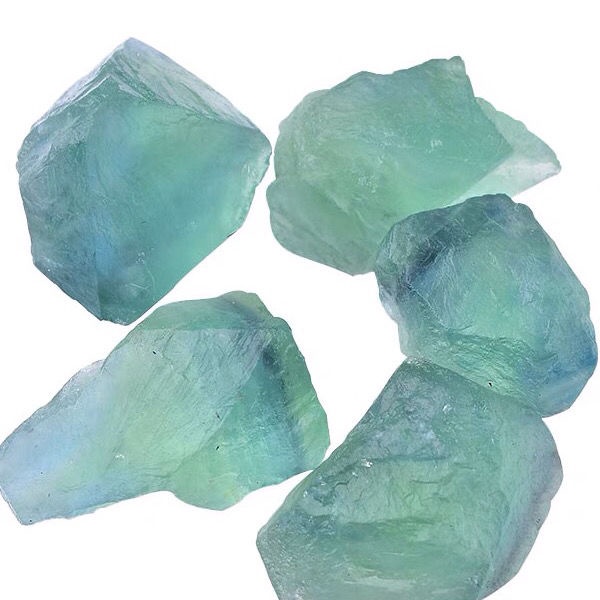 Đá tinh thể Fluorite màu xanh lá cây dùng khuếch tán tinh dầu