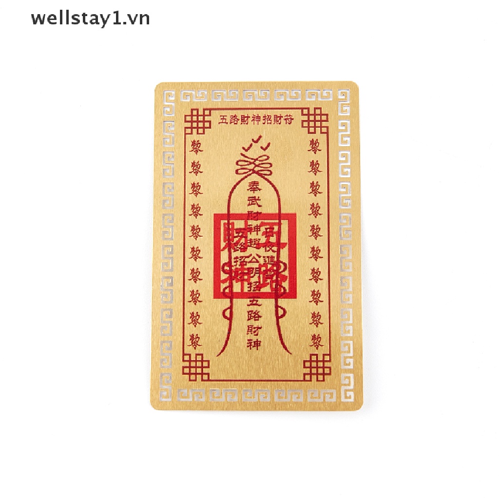 1 Thẻ Bùa May Mắn Mang Lại May Mắn Phong Thủy Trang Trí Nhà Cửa